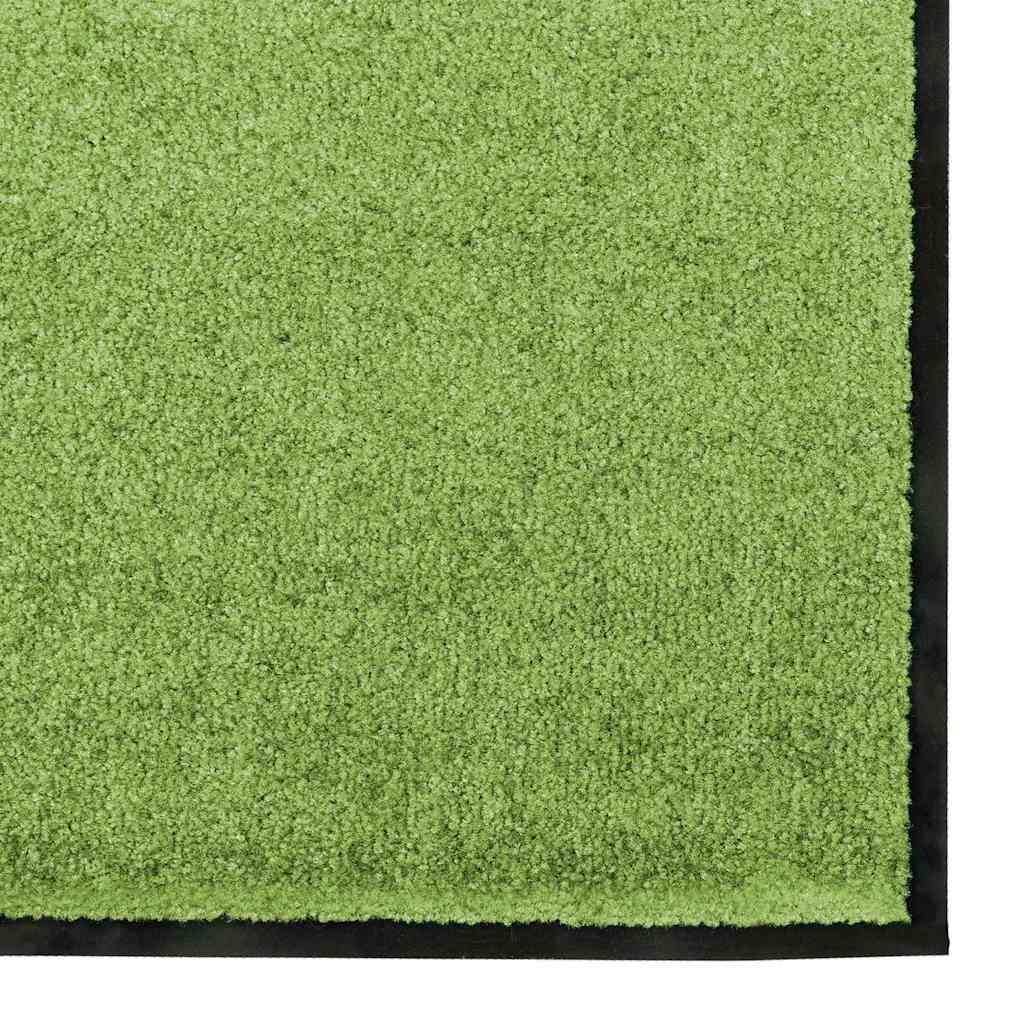 vidaXL Doormat Other Green and Black 120 x 250 cm Polyamide and PVC