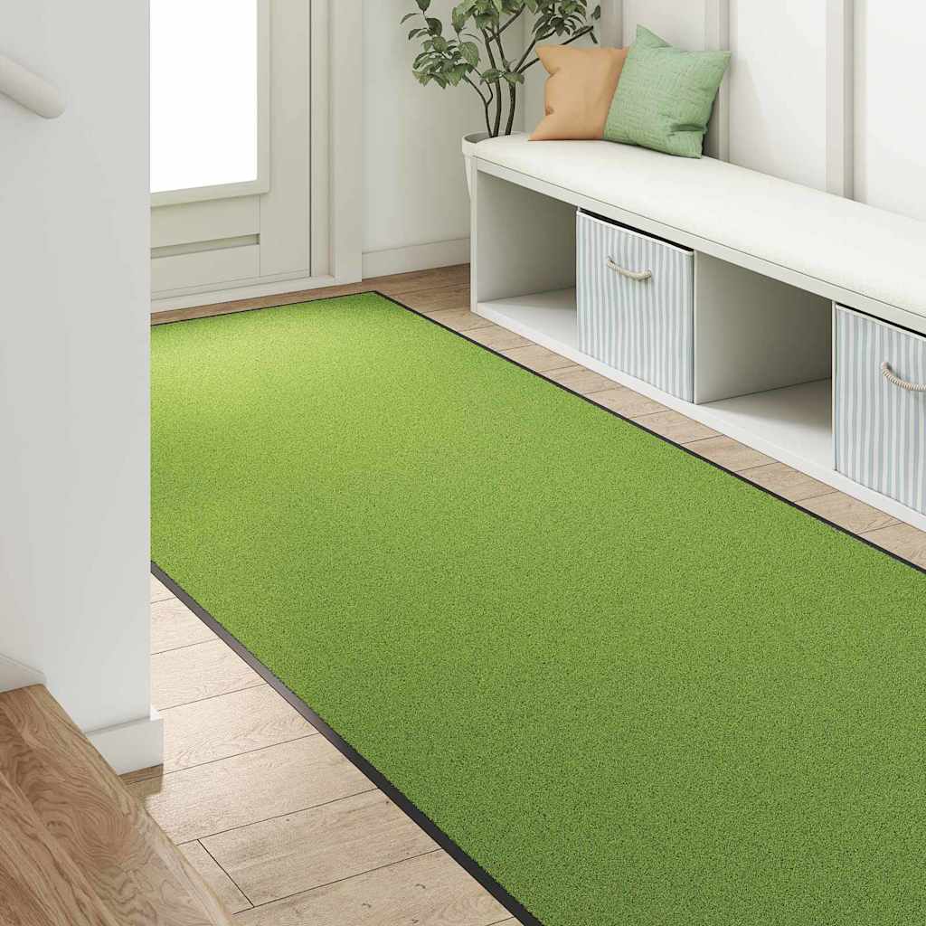 vidaXL Doormat Other Green and Black 120 x 300 cm Polyamide and PVC