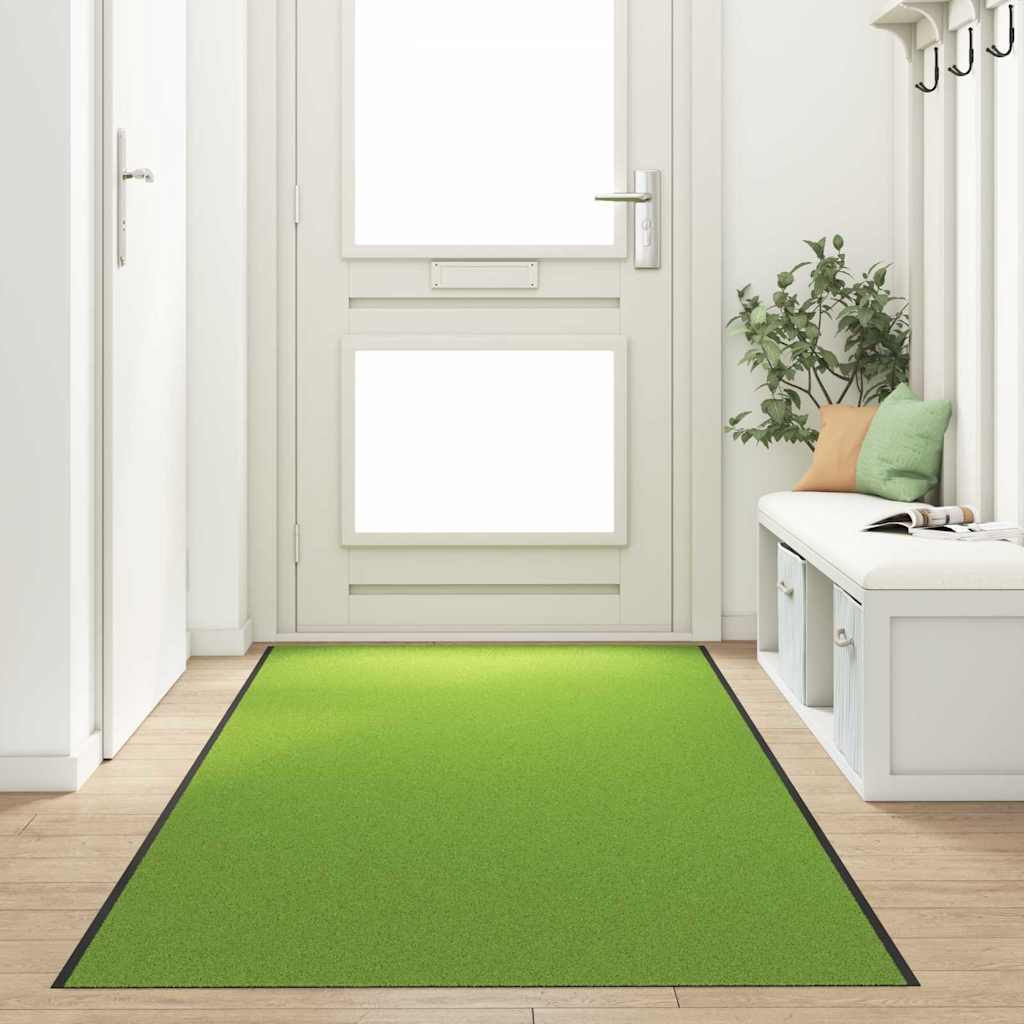 vidaXL Doormat Green and Black 120 x 400 cm 100% Polyamide
