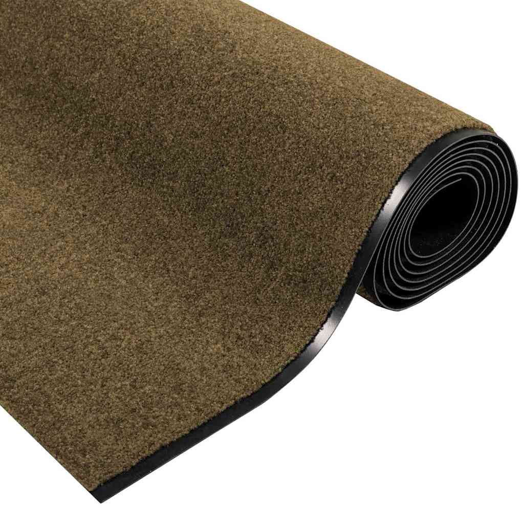 vidaXL Doormat Brown and Black 120 x 400 cm 100% Polyamide