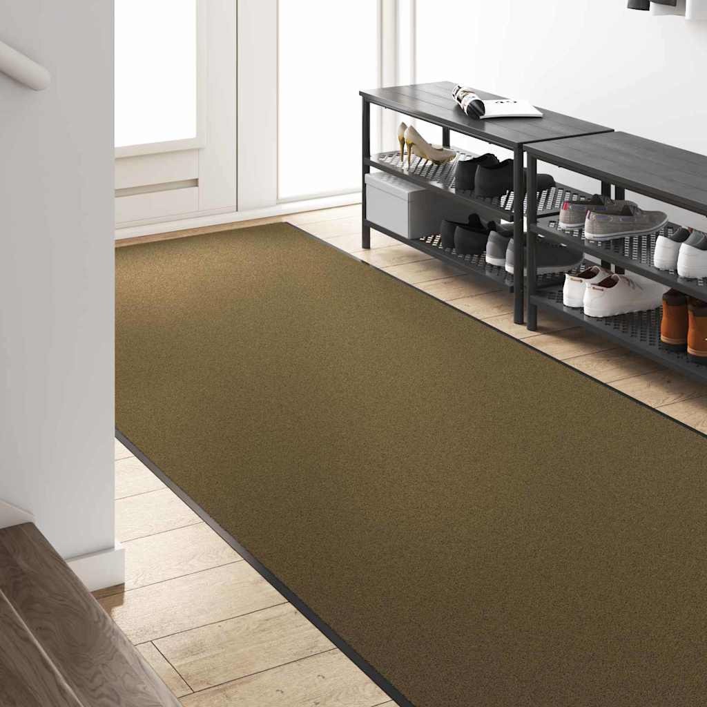 vidaXL Doormat Brown and Black 120 x 400 cm 100% Polyamide