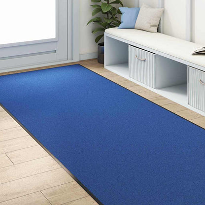 vidaXL Doormat Blue and Black 120 x 250 cm 100% Polyamide
