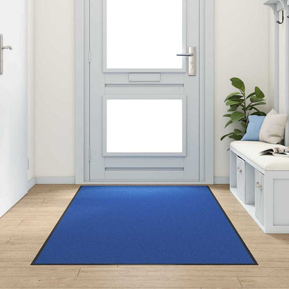 vidaXL Doormat Blue and Black 120 x 250 cm 100% Polyamide