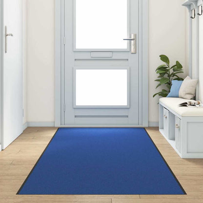 vidaXL Doormat Blue and Black 120 x 400 cm 100% Polyamide