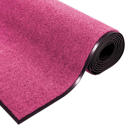 vidaXL Doormat Pink and Black 120 x 300 cm 100% Polyamide