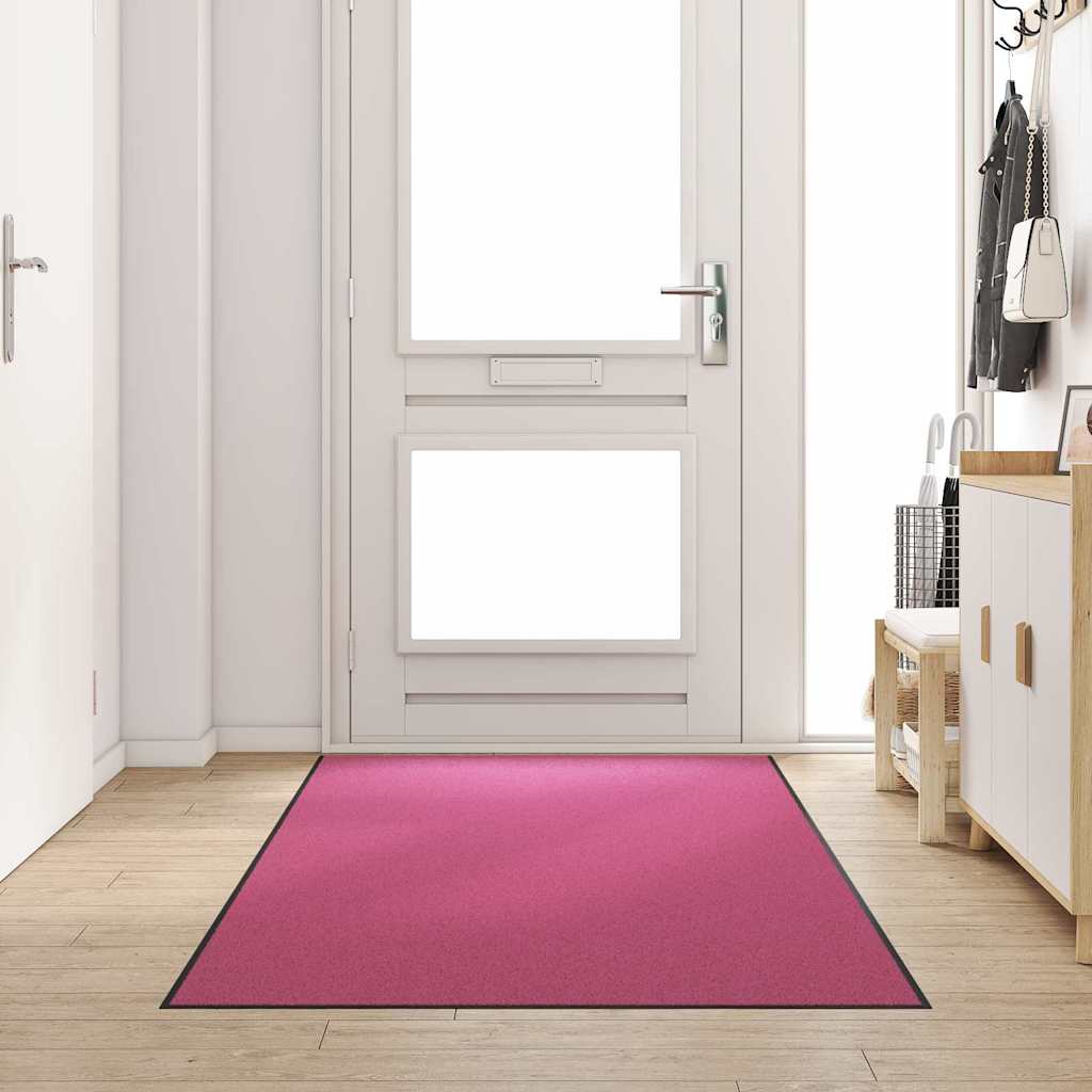 vidaXL Doormat Pink and Black 120 x 300 cm 100% Polyamide