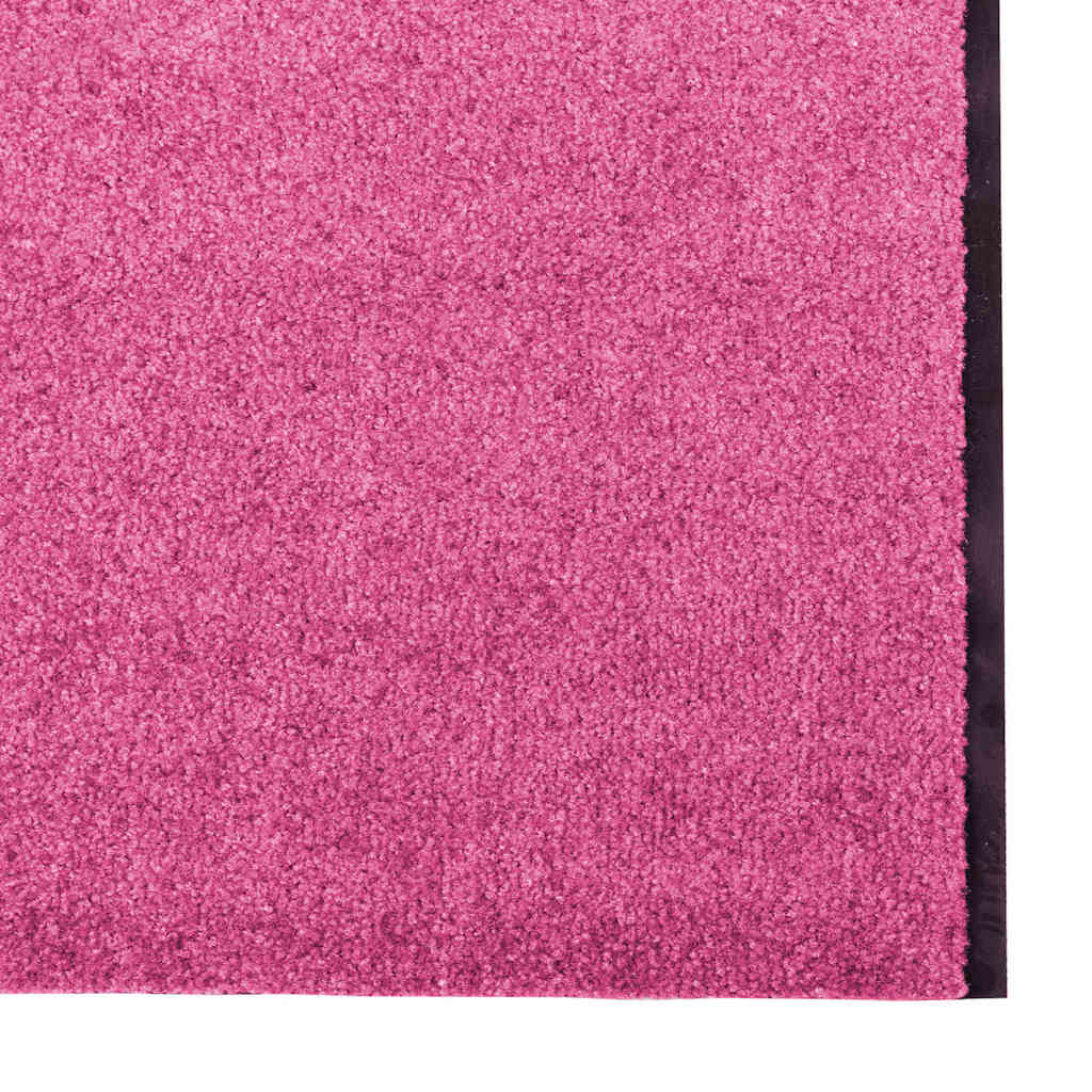 vidaXL Doormat Pink and Black 120 x 350 cm 100% Polyamide