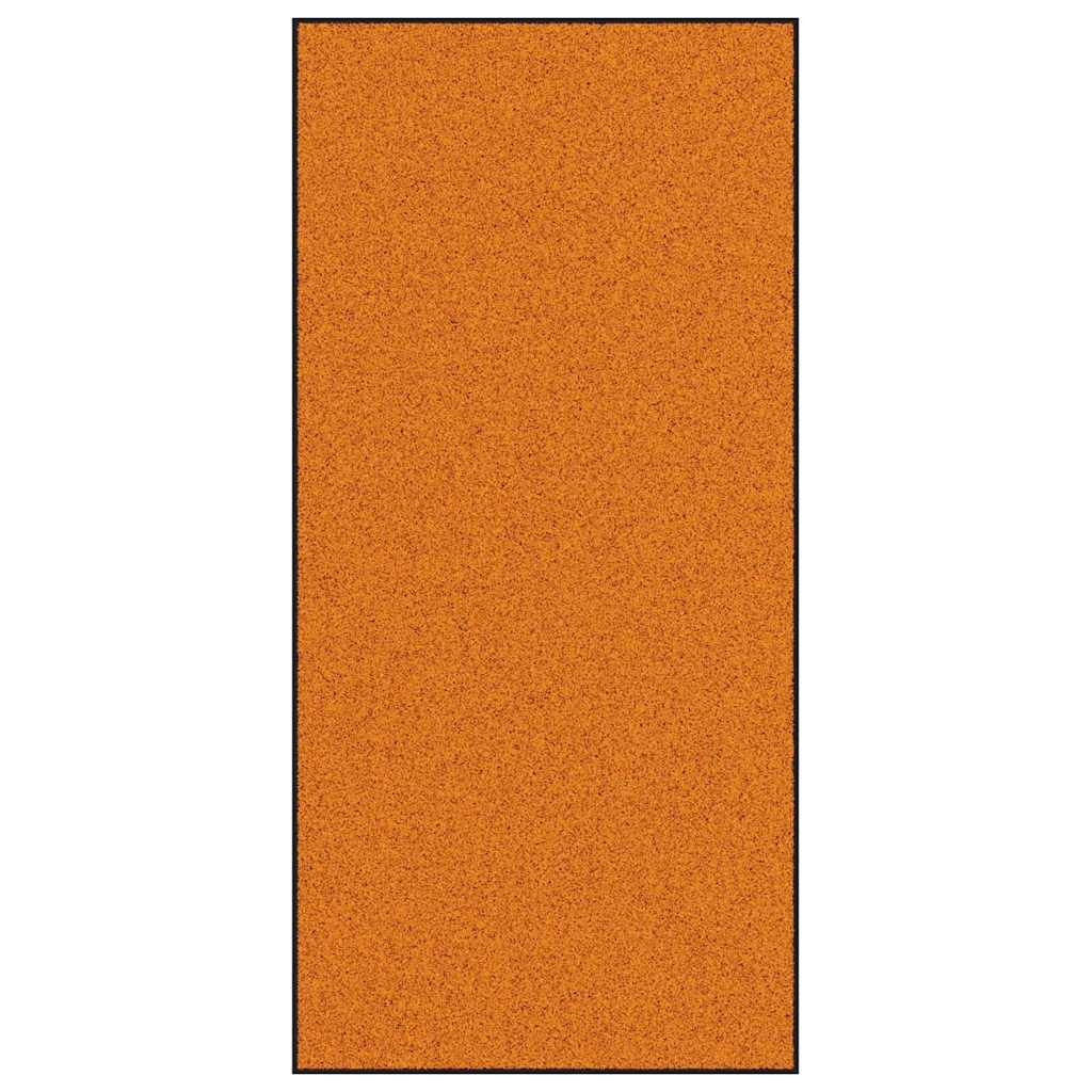 vidaXL Doormat Other Orange and Black 120 x 250 cm Polyamide and PVC