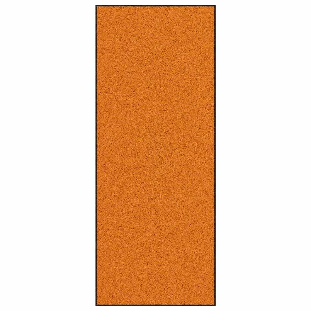 vidaXL Doormat Orange and Black 120 x 300 cm 100% Polyamide