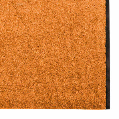 vidaXL Doormat Other Orange and Black 120 x 350 cm Polyamide and PVC