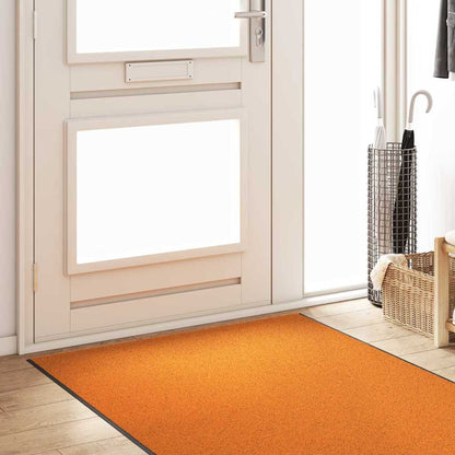 vidaXL Doormat Other Orange and Black 120 x 350 cm Polyamide and PVC