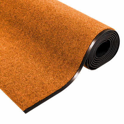 vidaXL Doormat Other Orange and Black 120 x 400 cm Polyamide and PVC