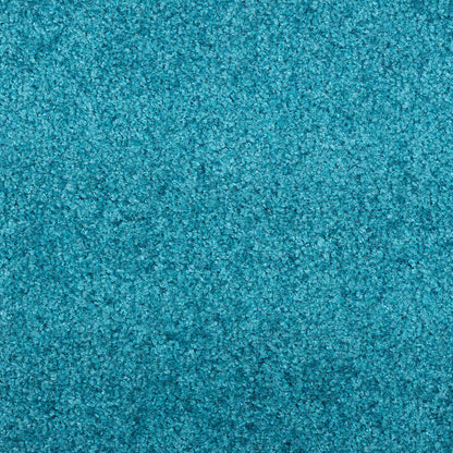 vidaXL Doormat Other Cyan and Black 120 x 250 cm Polyamide and PVC