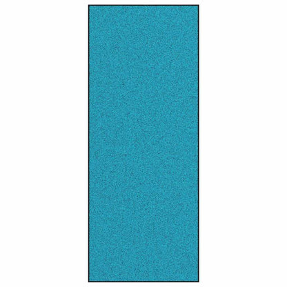 vidaXL Doormat Cyan and Black 120 x 300 cm 100% Polyamide