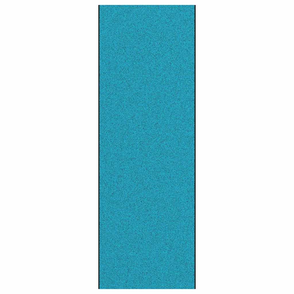 vidaXL Doormat Cyan and Black 120 x 350 cm 100% Polyamide