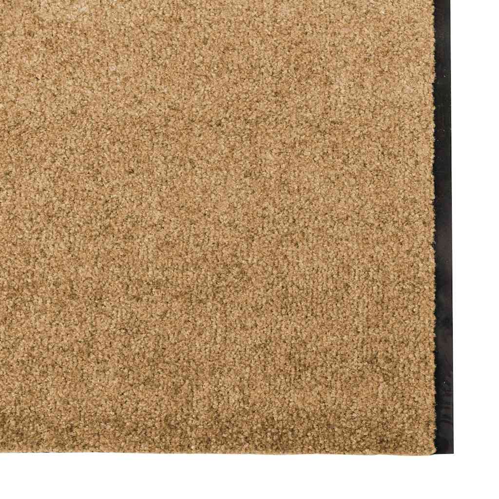 vidaXL Doormat Other Cream and Black 120 x 400 cm Polyamide and PVC
