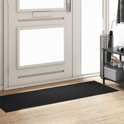 vidaXL Doormat Black 60 x 180 cm 100% Polyamide