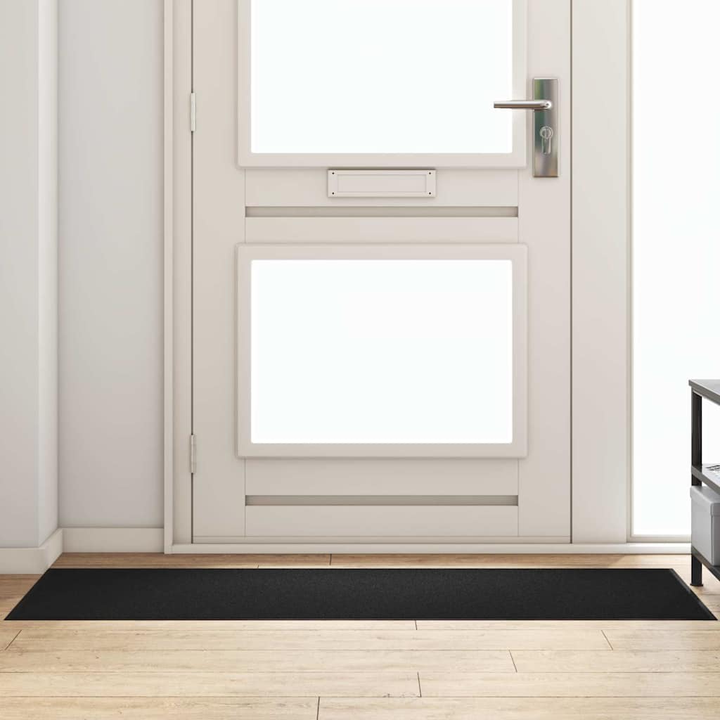 vidaXL Doormat Black 60 x 180 cm 100% Polyamide