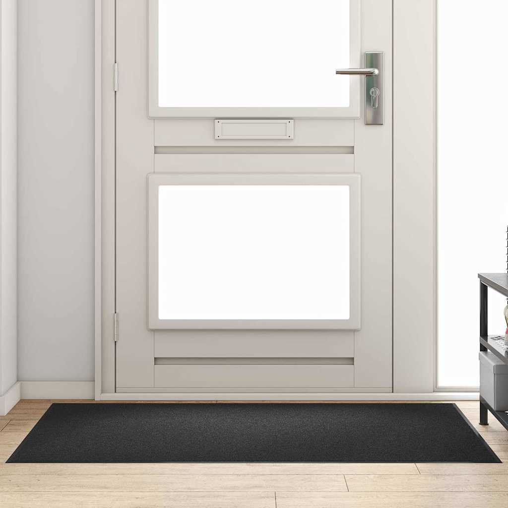 vidaXL Doormat Black 90 x 150 cm 100% Polyamide