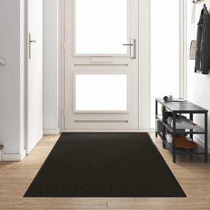 vidaXL Doormat Black 120 x 400 cm 100% Polyamide