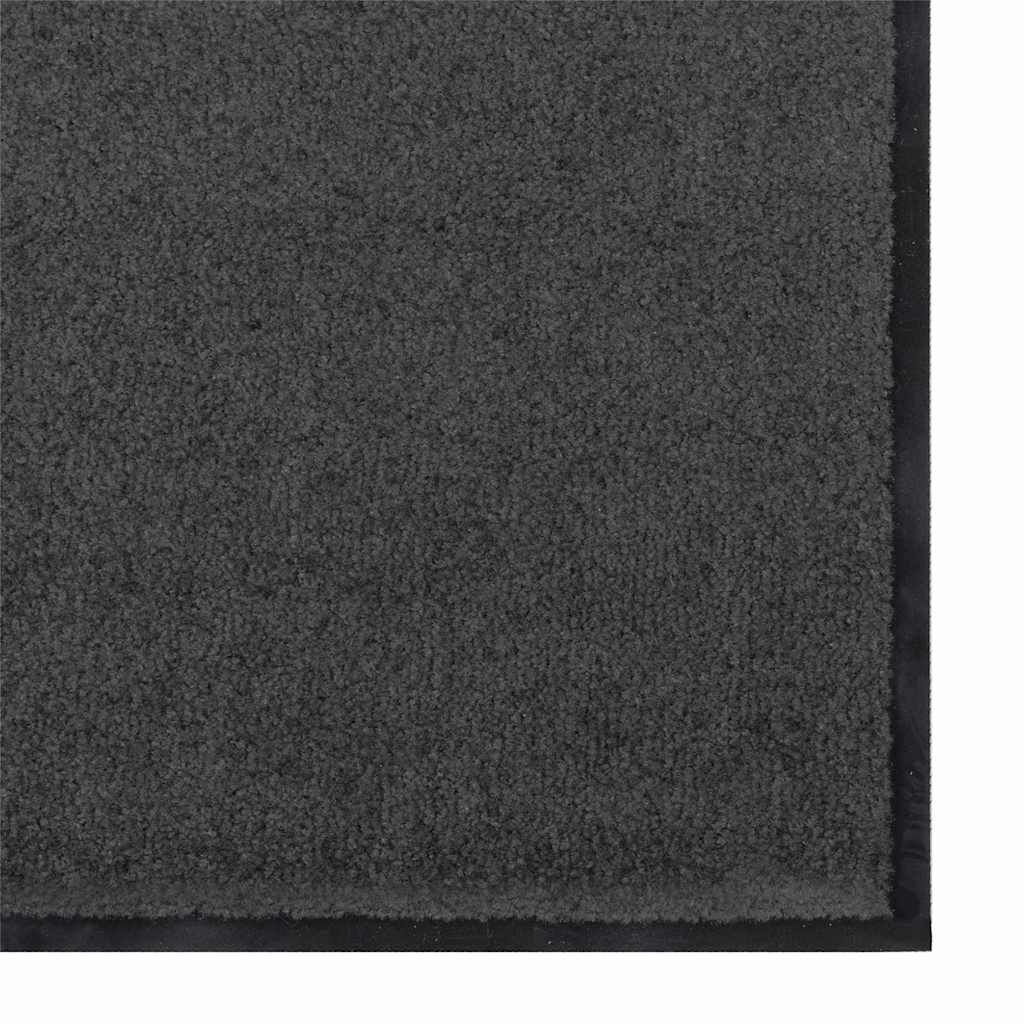 vidaXL Doormat Anthracite and Black 60 x 180 cm 100% Polyamide