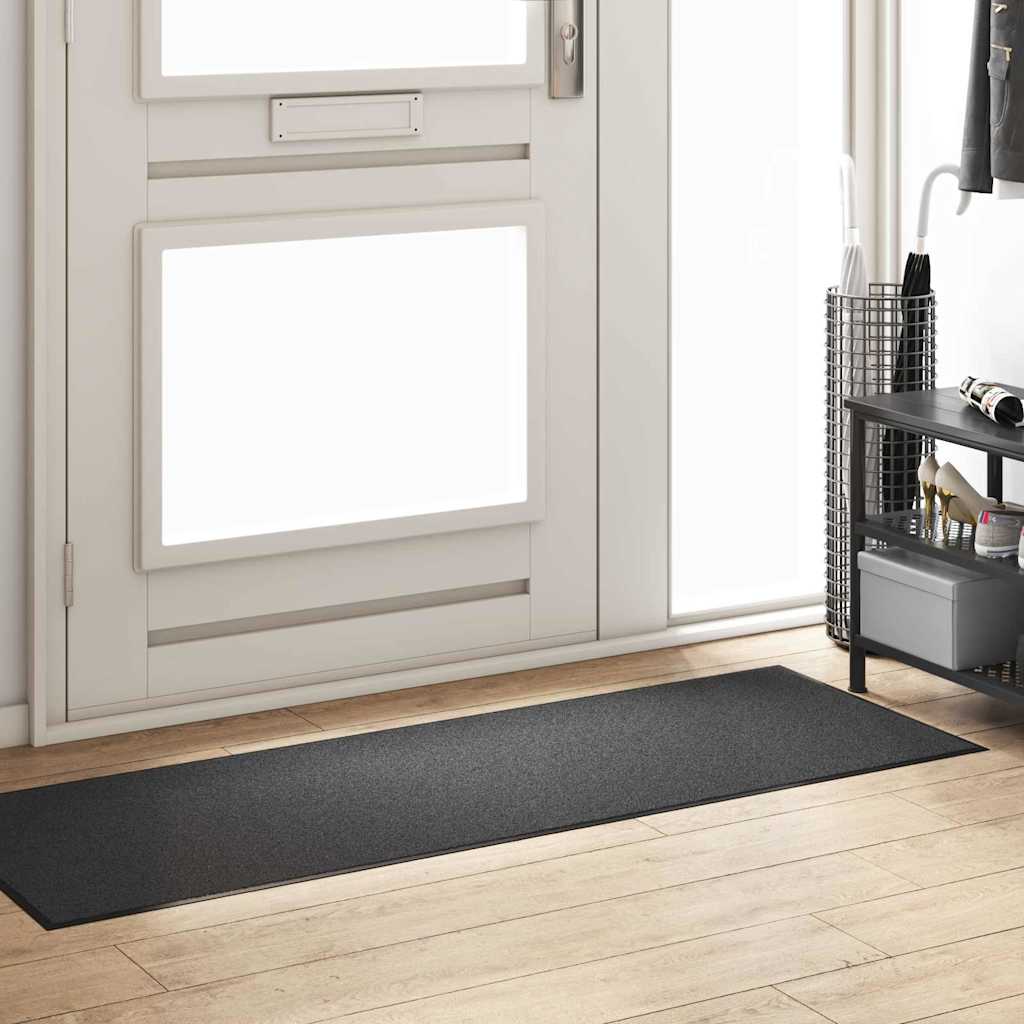 vidaXL Doormat Anthracite and Black 60 x 180 cm 100% Polyamide