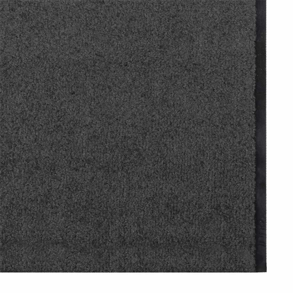 vidaXL Doormat Anthracite and Black 120 x 400 cm 100% Polyamide