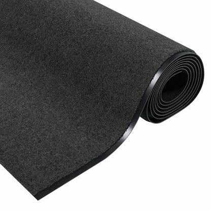 vidaXL Doormat Anthracite and Black 120 x 400 cm 100% Polyamide