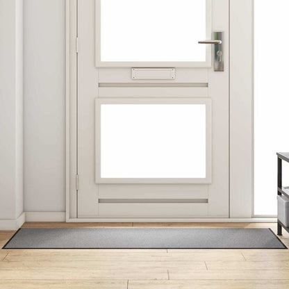 vidaXL Doormat Grey and Black 60 x 180 cm 100% Polyamide