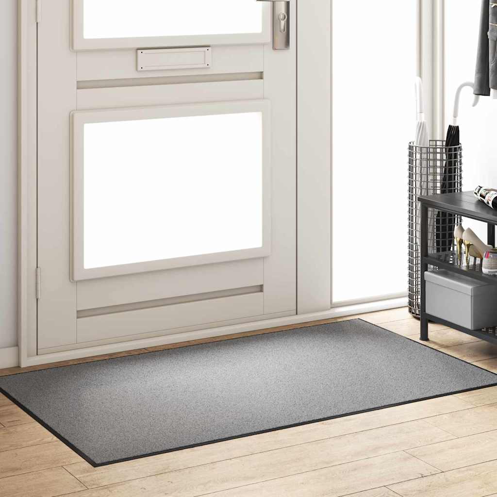 vidaXL Doormat Grey and Black 90 x 150 cm 100% Polyamide