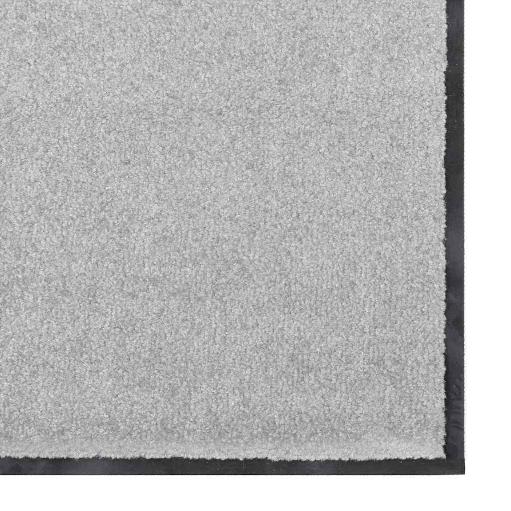vidaXL Doormat Grey and Black 120 x 180 cm 100% Polyamide