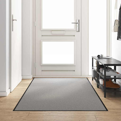 vidaXL Doormat Grey and Black 120 x 300 cm 100% Polyamide