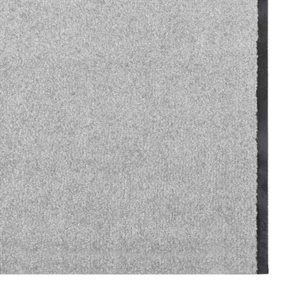 vidaXL Doormat Grey and Black 120 x 400 cm 100% Polyamide