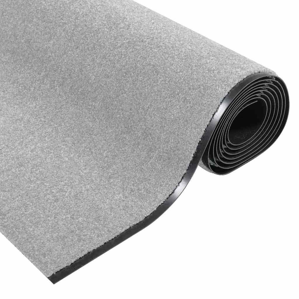 vidaXL Doormat Grey and Black 120 x 400 cm 100% Polyamide