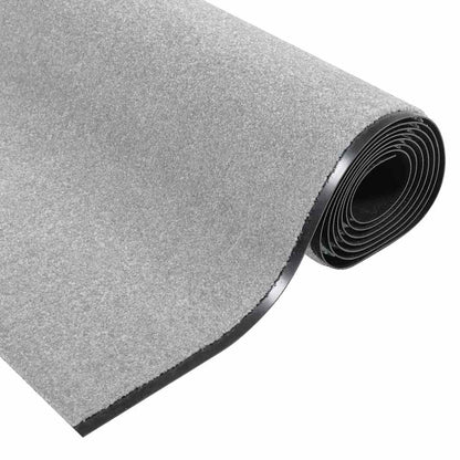 vidaXL Doormat Grey and Black 120 x 400 cm 100% Polyamide