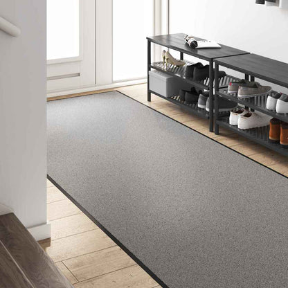 vidaXL Doormat Grey and Black 120 x 400 cm 100% Polyamide