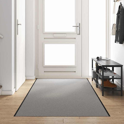 vidaXL Doormat Grey and Black 120 x 400 cm 100% Polyamide