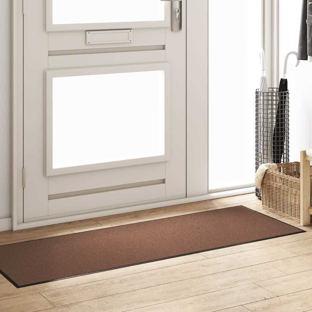vidaXL Doormat Brown and Black 60 x 180 cm 100% Polyamide