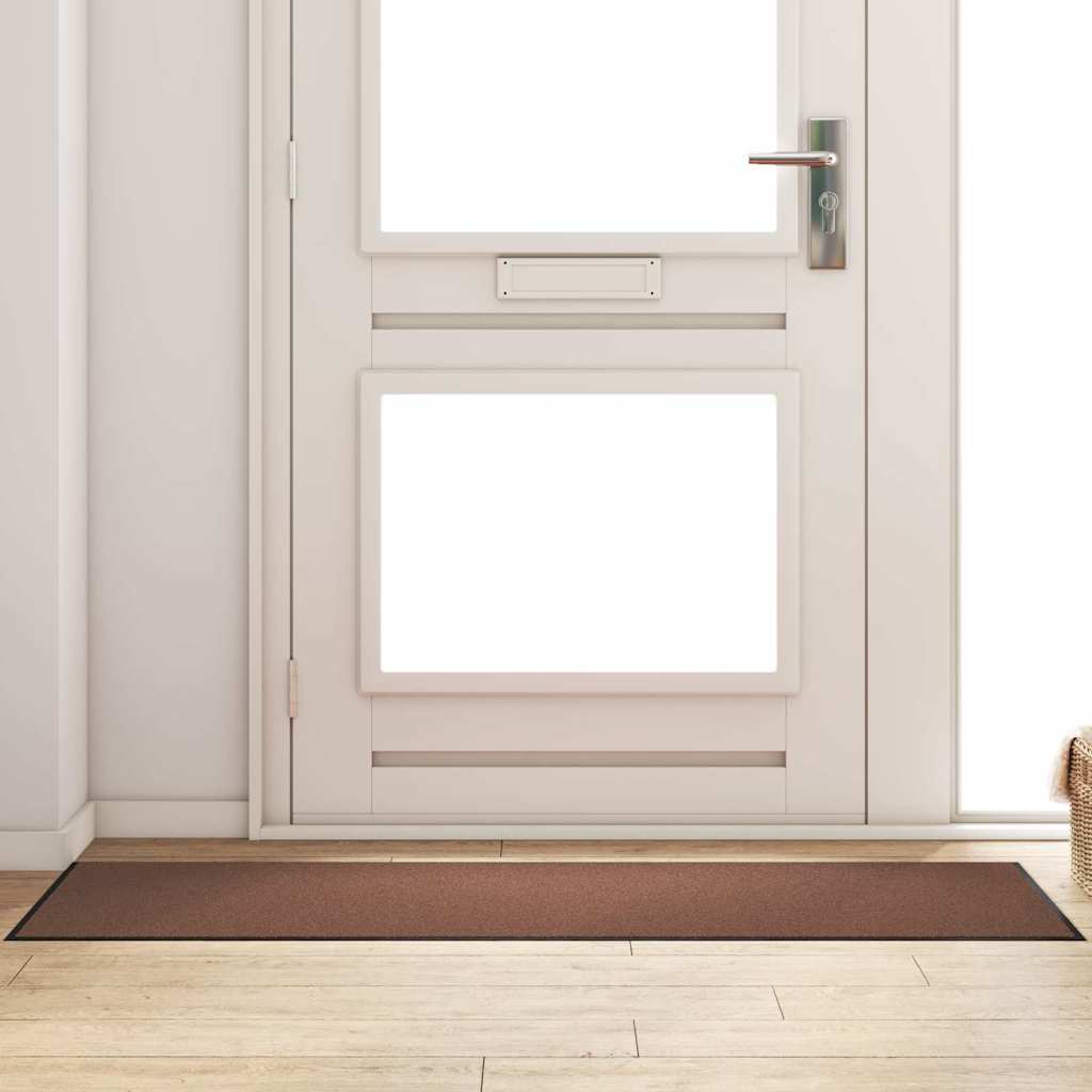vidaXL Doormat Brown and Black 60 x 180 cm 100% Polyamide