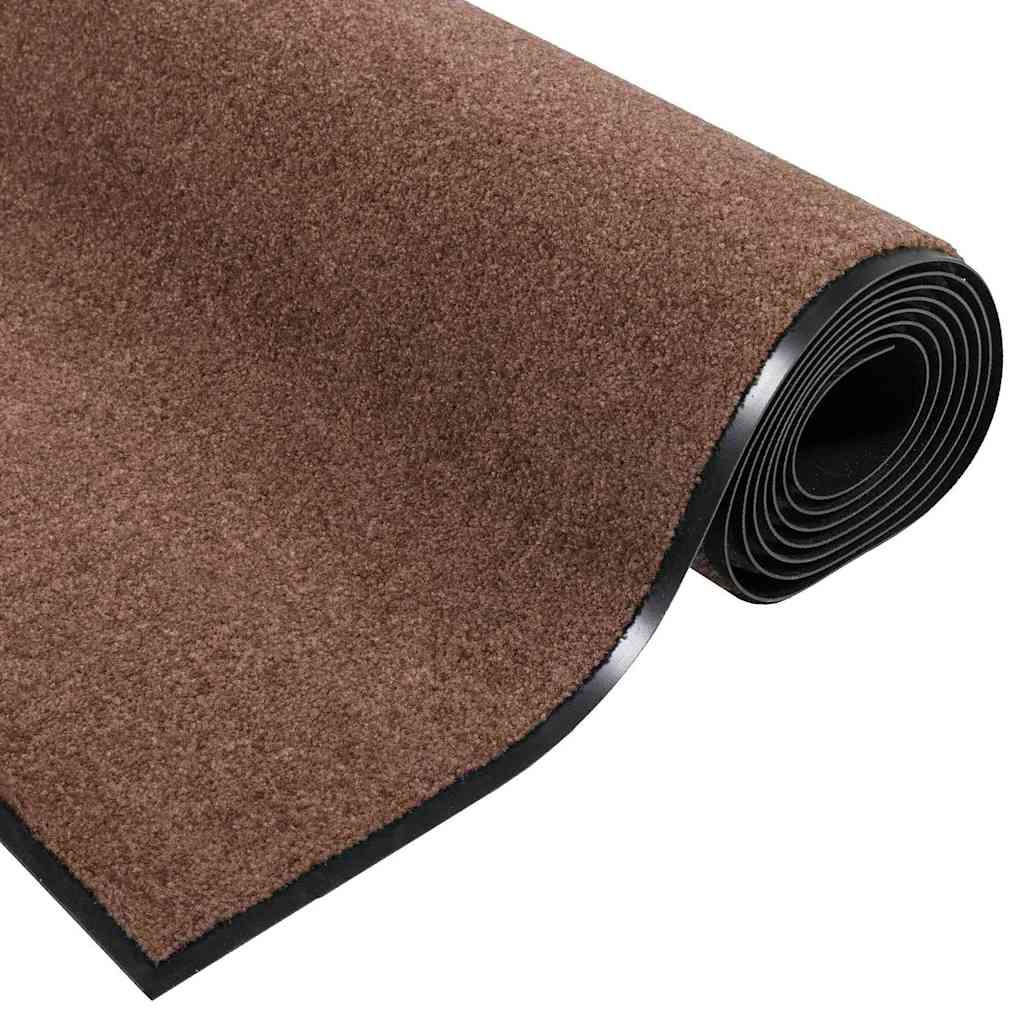 vidaXL Doormat Brown and Black 120 x 250 cm 100% Polyamide
