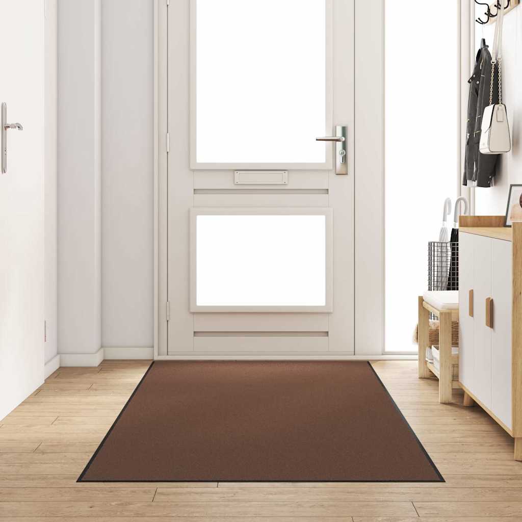 vidaXL Doormat Brown and Black 120 x 250 cm 100% Polyamide