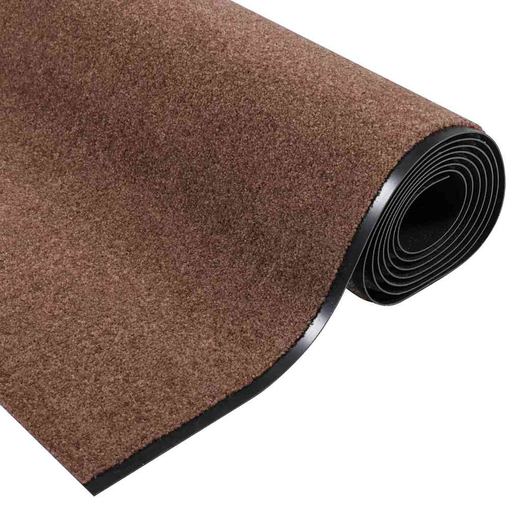 vidaXL Doormat Brown and Black 120 x 400 cm 100% Polyamide