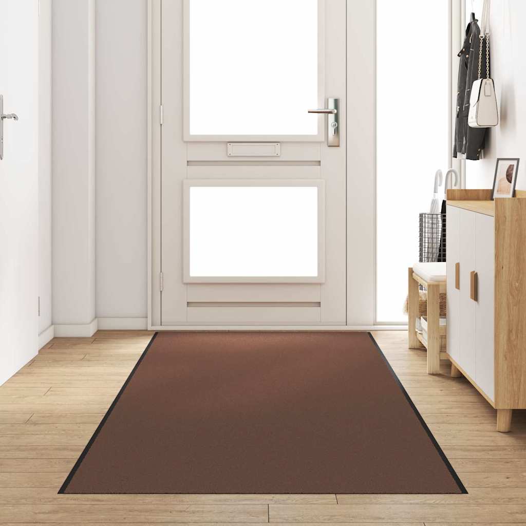 vidaXL Doormat Brown and Black 120 x 400 cm 100% Polyamide