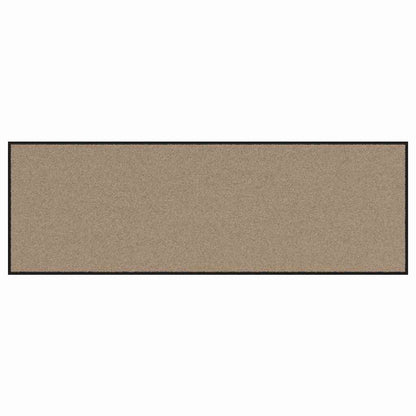 vidaXL Doormat Beige and Black 60 x 180 cm 100% Polyamide