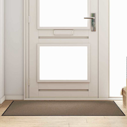 vidaXL Doormat Beige and Black 90 x 150 cm 100% Polyamide