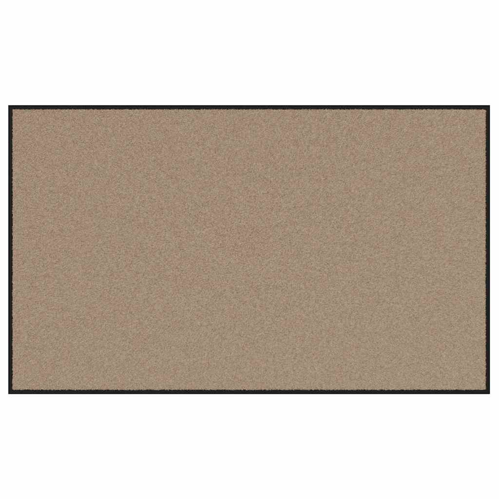 vidaXL Doormat Beige and Black 90 x 150 cm 100% Polyamide
