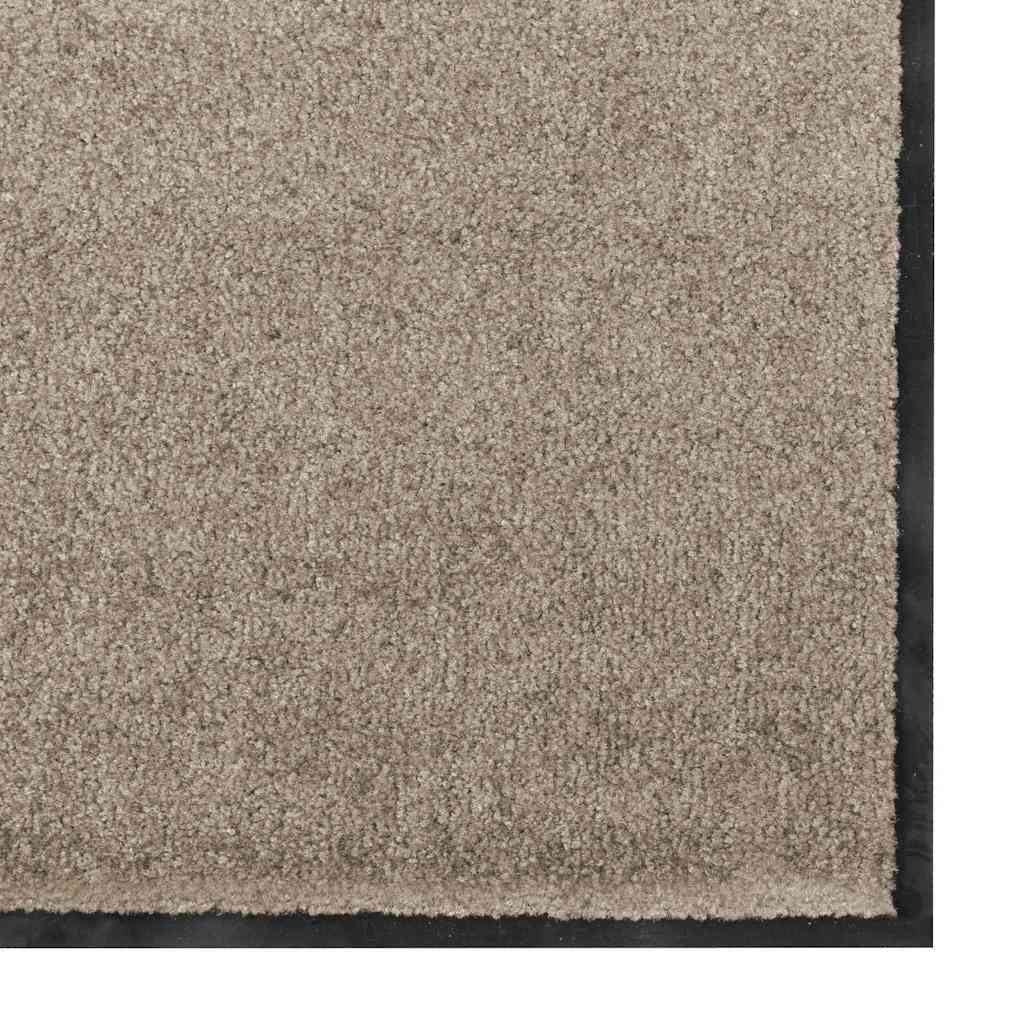 vidaXL Doormat Beige and Black 120 x 180 cm 100% Polyamide