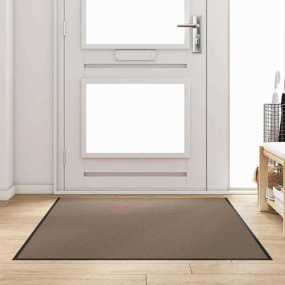 vidaXL Doormat Beige and Black 120 x 180 cm 100% Polyamide
