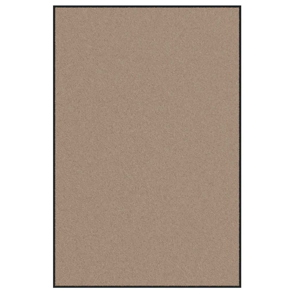vidaXL Doormat Beige and Black 120 x 180 cm 100% Polyamide
