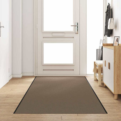 vidaXL Doormat Beige and Black 120 x 350 cm 100% Polyamide